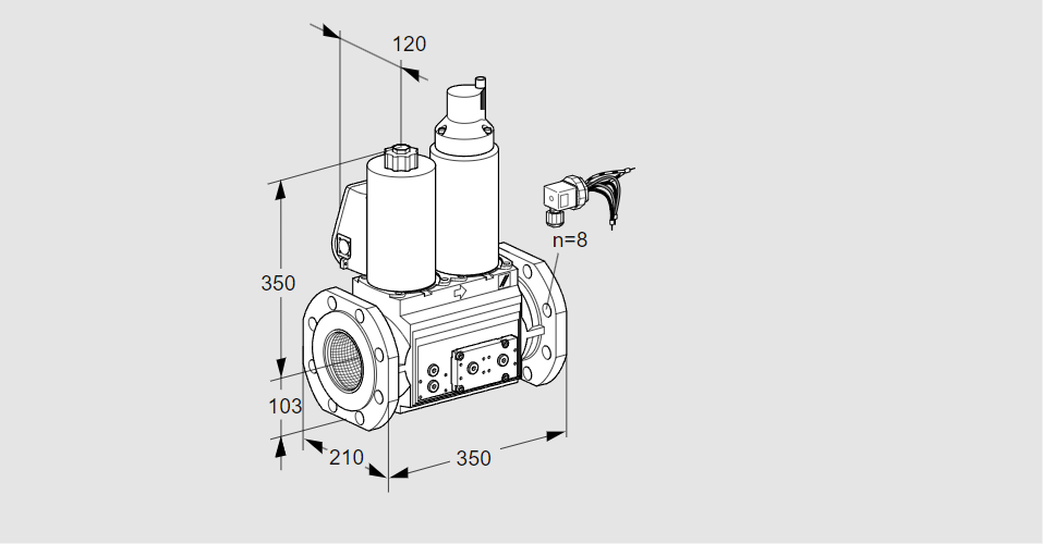 Клапан эл.магнитный сдвоенный VCS 8100F05NLWLE/PPPP/PPPP