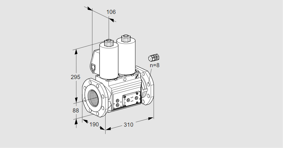 Клапан эл.магнитный сдвоенный VCS 780F05NNKL3E/PPPP/PPPP