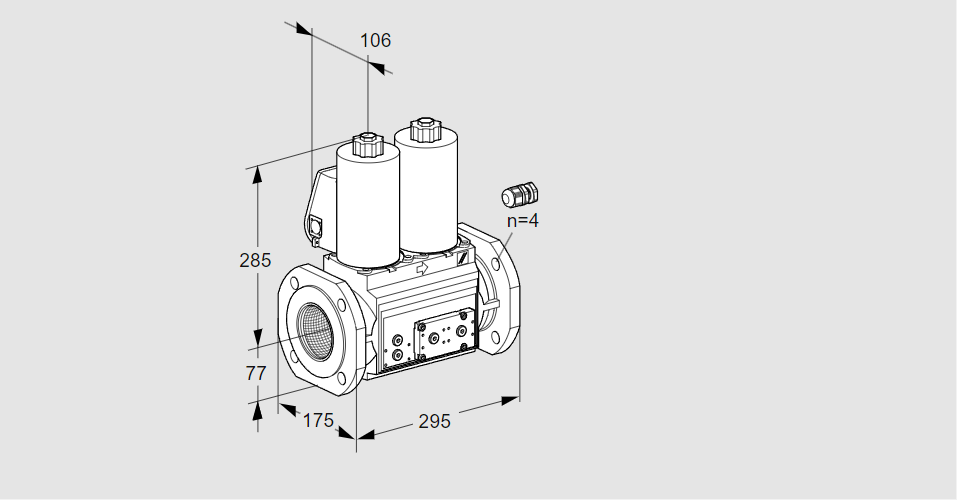 Клапан эл.магнитный сдвоенный VCS 665F05NNWL3E/PPPP/PPPP