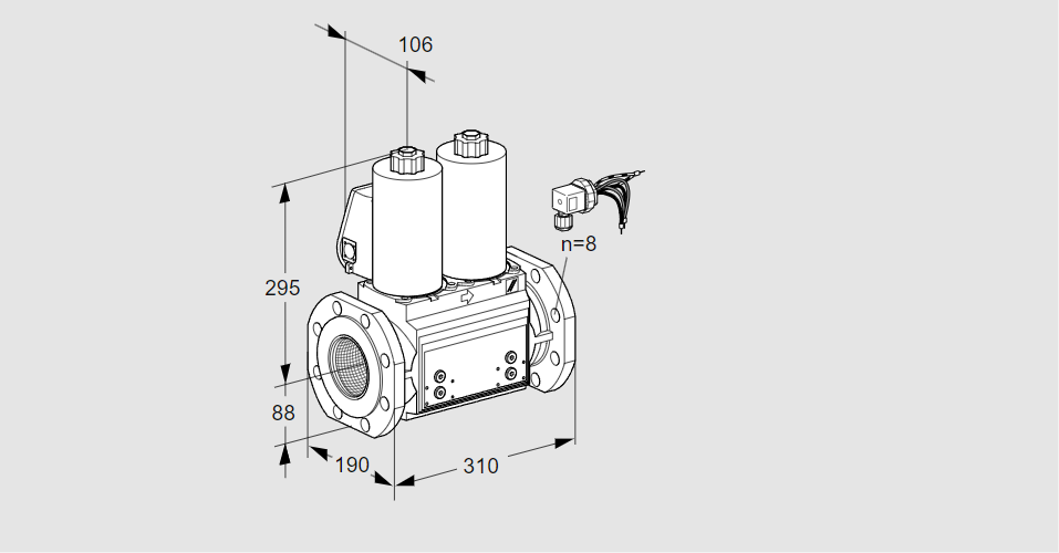 Клапан эл.магнитный сдвоенный VCS 780F05NNWLB/PPPP/PPPP