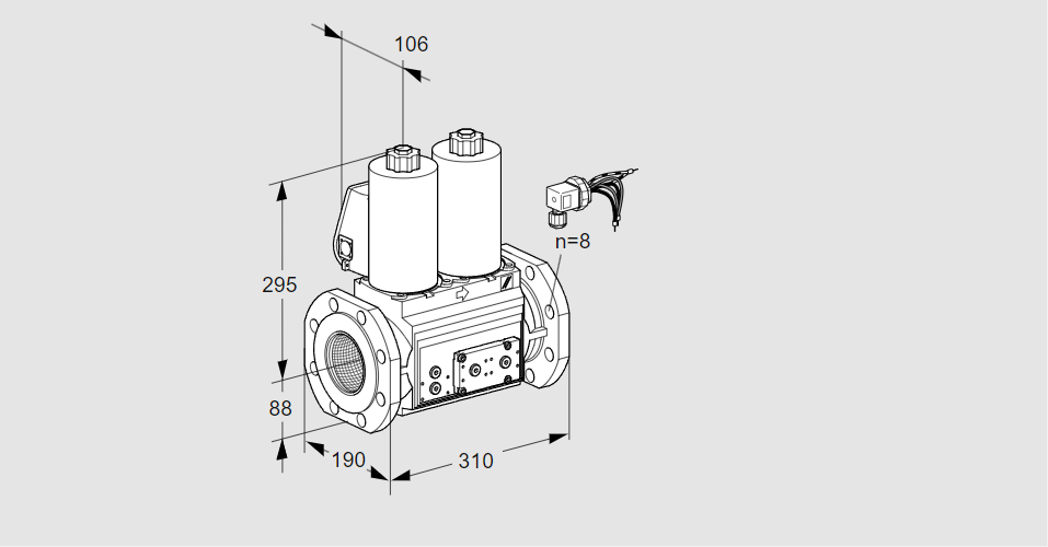 Клапан эл.магнитный сдвоенный VCS 780F05NNWLE/PPPP/PPEP