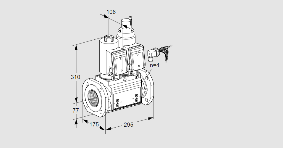 Клапан эл.магнитный сдвоенный VCS 665F05NLWGRB/PPPP/PPPP
