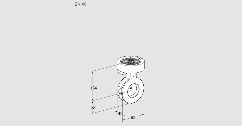 Заслонка дроссельная BVGF 40Z05