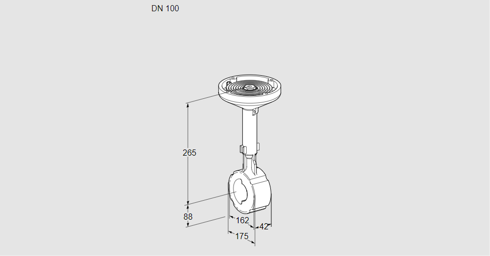 Заслонка дроссельная BVHS 100Z01A