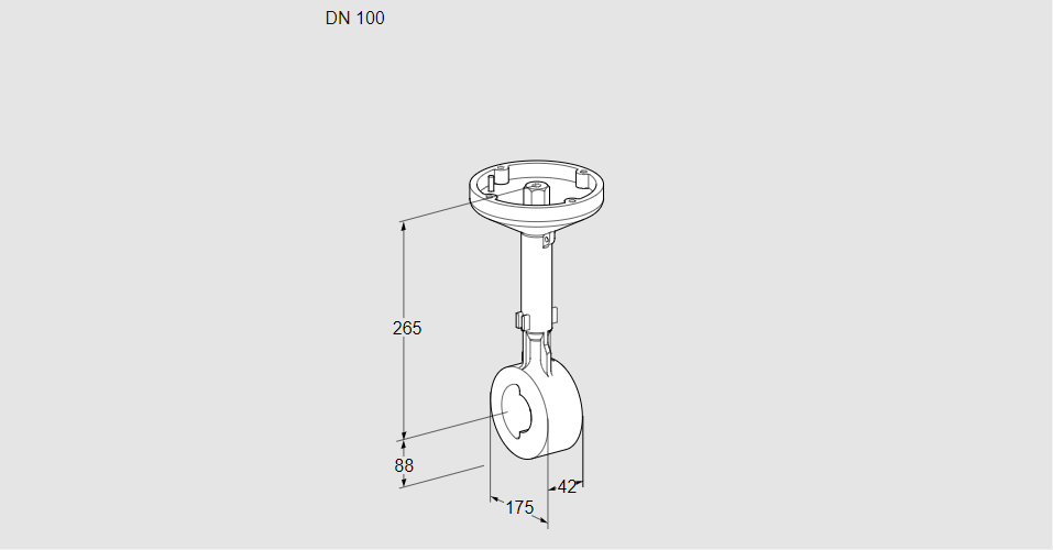 Заслонка дроссельная BVH 100W01A