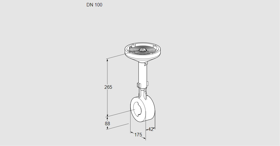 Заслонка дроссельная BVHM 100W01A