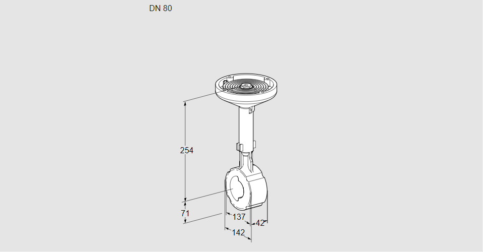 Заслонка дроссельная BVHS 80W01A