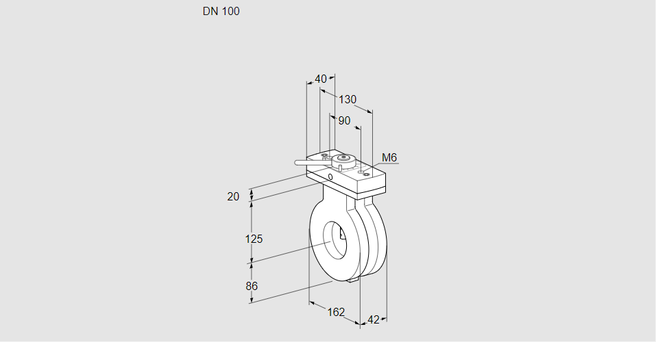 Заслонка дроссельная BVA 100Z05H