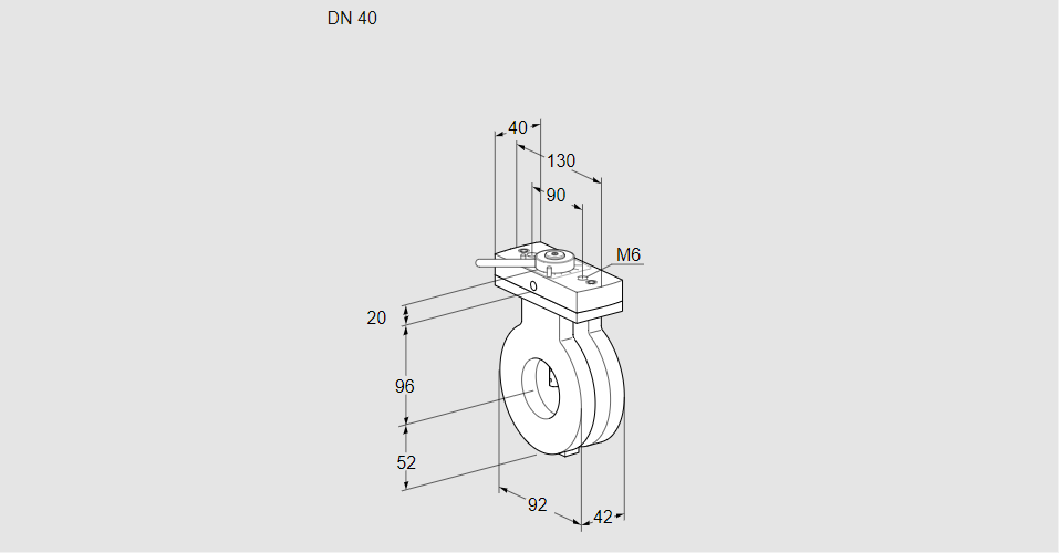 Заслонка дроссельная BVG 40Z05H