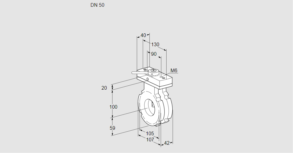 Заслонка дроссельная BVG 50W05H
