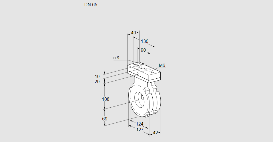 Заслонка дроссельная BVG 65W05V