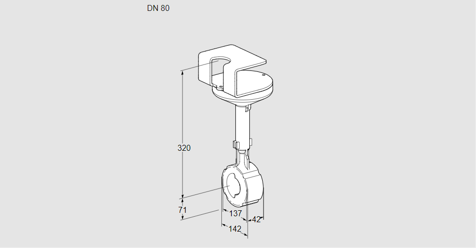 Заслонка дроссельная BVHR 80W01A