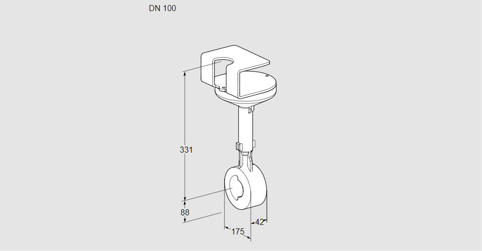 Заслонка дроссельная BVHR 100W01A