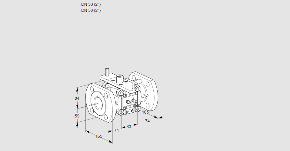 Линейный регулятор расхода газа VFC 350/50F05-32MMPP
