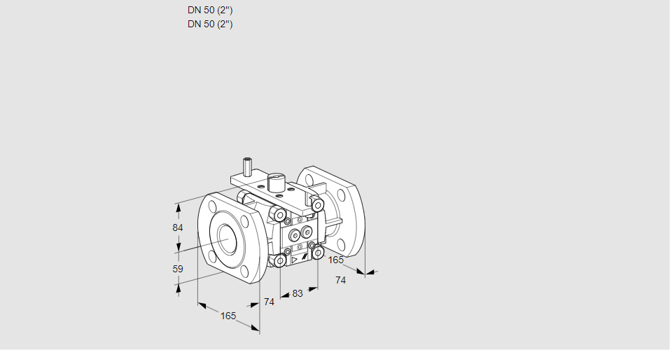 Линейный регулятор расхода газа VFC 350/50F05-32PPMM