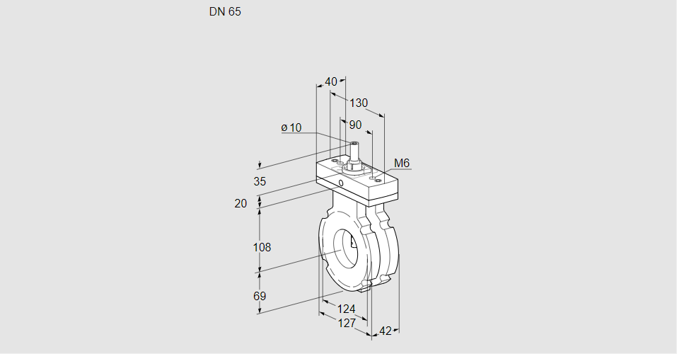 Заслонка дроссельная BVG 65W05F