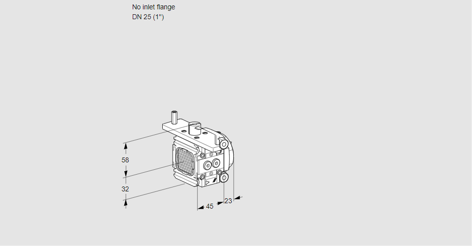 Линейный регулятор расхода газа VFC 1-/25R05-15PPPP