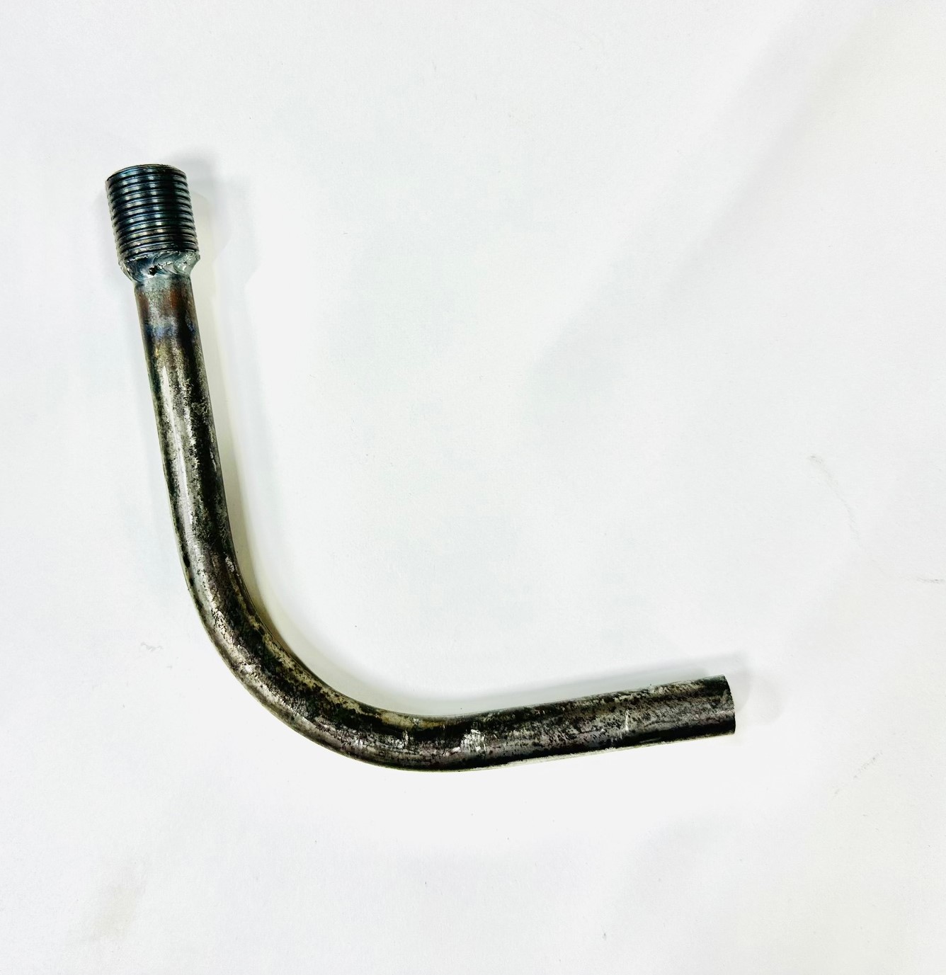 AQUA.10.041.8.S20.0 Трубка ст20 90гр приварка - НР G1/2 (без покрытия)