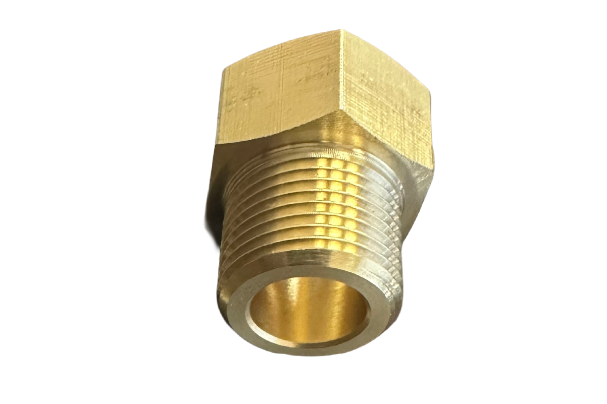 10.004.2.BRS.0 Переходник д/манометра G1/2 внутр - М20х1,5 наружн. Латунь