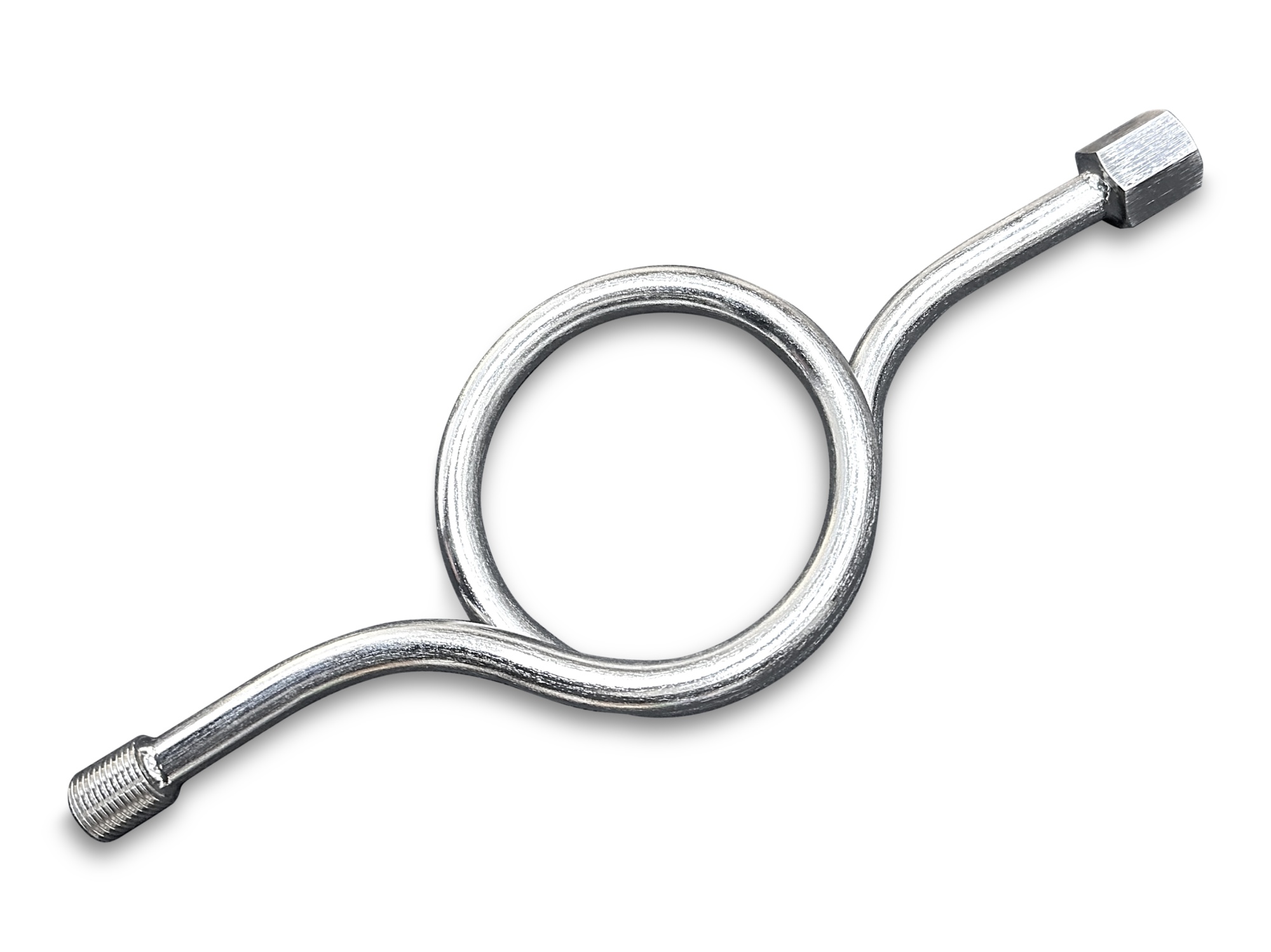 10.042.321.0.1/2 Трубка с витком угловая G1/2в-G1/2н нерж сталь AISI321 (12Х18Н10Т)