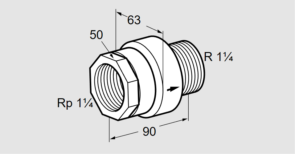 Клапан термозапорный TAS 32IA50