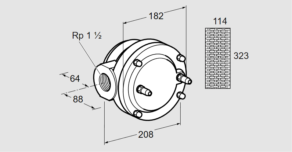 Фильтр газовый GFK 40R10-6  DN40