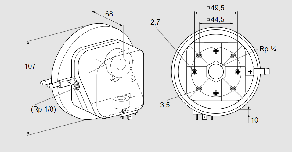 Датчик-реле давления DL 1,5A-5