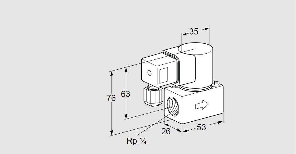 Клапан эл.магнитный газовый VG 8R05T6L