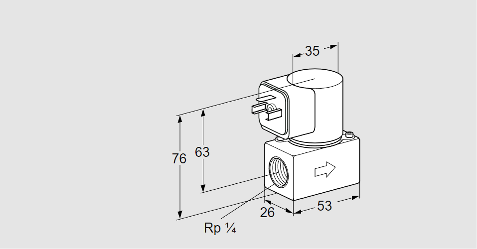 Клапан эл.магнитный газовый VG 8R18Q6