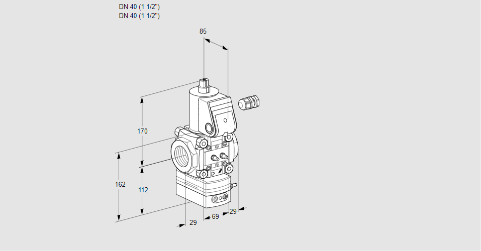 Регулятор давления с эл.магнитным клапаном VAD 240R/NK-100A