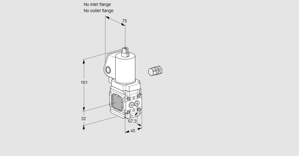 Клапан эл.магнитный газовый VAS 1-R/NWSL