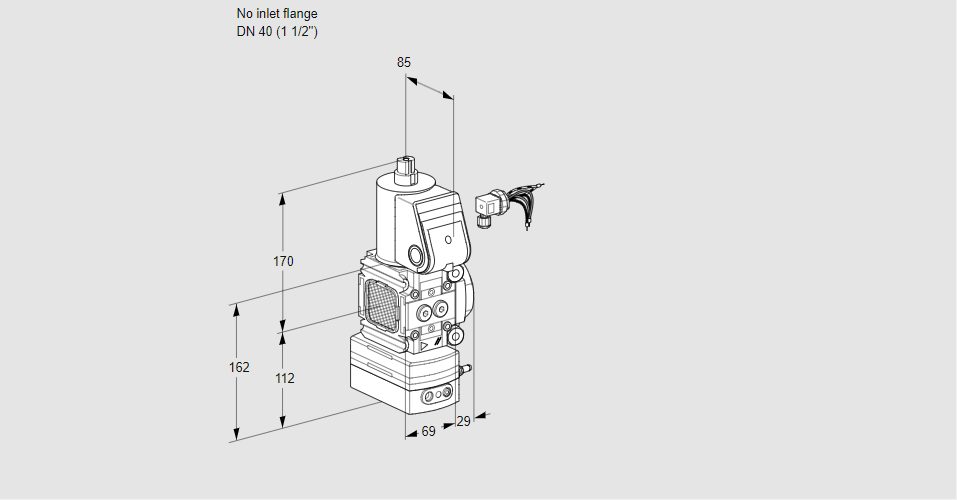 Регулятор давления с эл.магнитным клапаном VAD 2-/40R/NW-50A