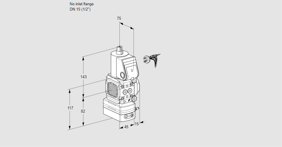Регулятор давления с эл.магнитным клапаном VAD 1-/15R/NW-100B