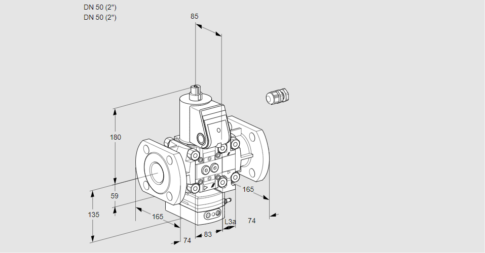 Регулятор давления с эл.магнитным клапаном VAD 3E50F/50F05D-100VWR/PP/PP