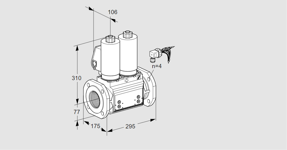 Клапан эл.магнитный сдвоенный VCS 665F05NNWSLB/PPPP/PPPP