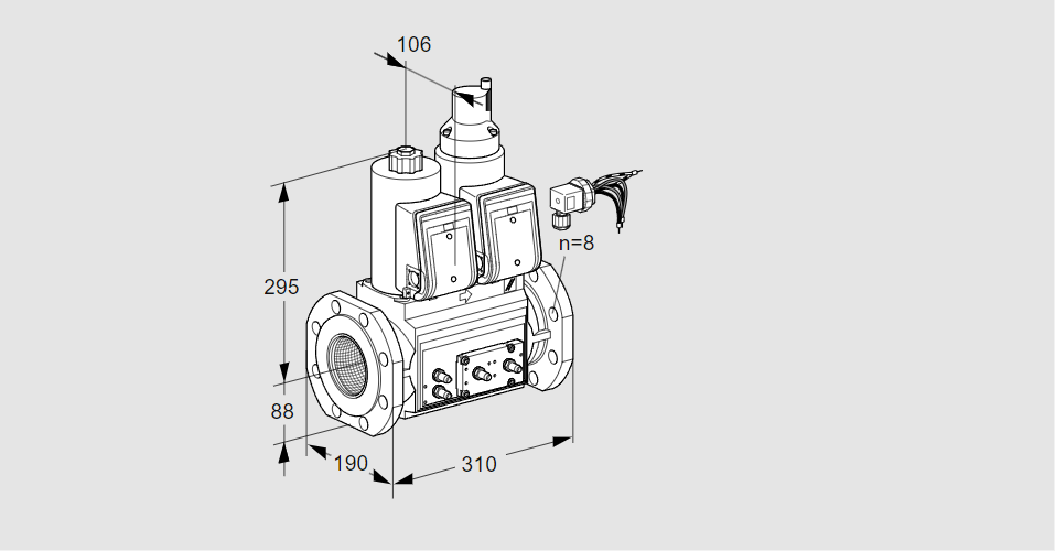 Клапан эл.магнитный сдвоенный VCS 780F05NLWRE/MMMM/PPPP