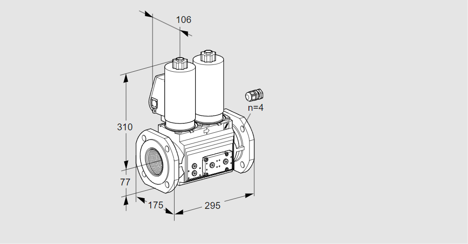 Клапан эл.магнитный сдвоенный VCS 665F05NNKGL3E/PPPP/PPPP