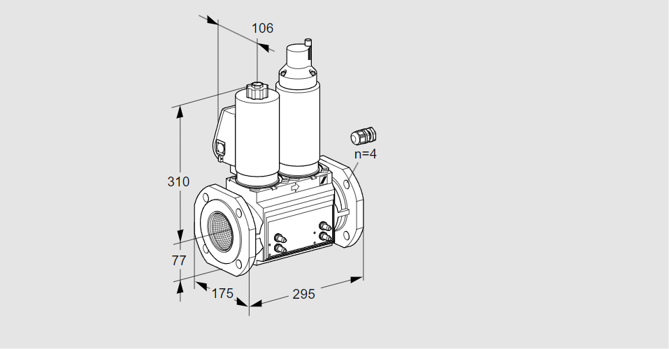 Клапан эл.магнитный сдвоенный VCS 665F05NLWGL3B/MMMM/MMMM