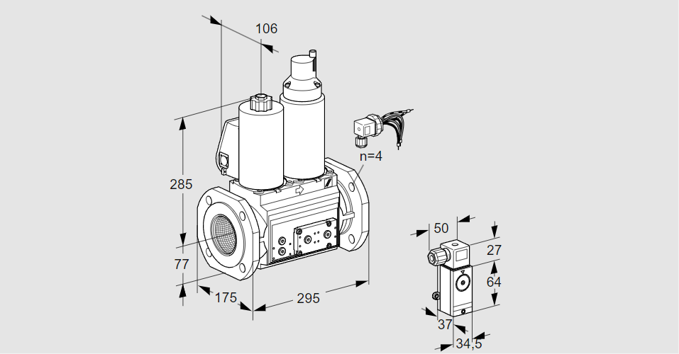 Клапан эл.магнитный сдвоенный VCS 665F05NLWLE/P2PP/PPPP