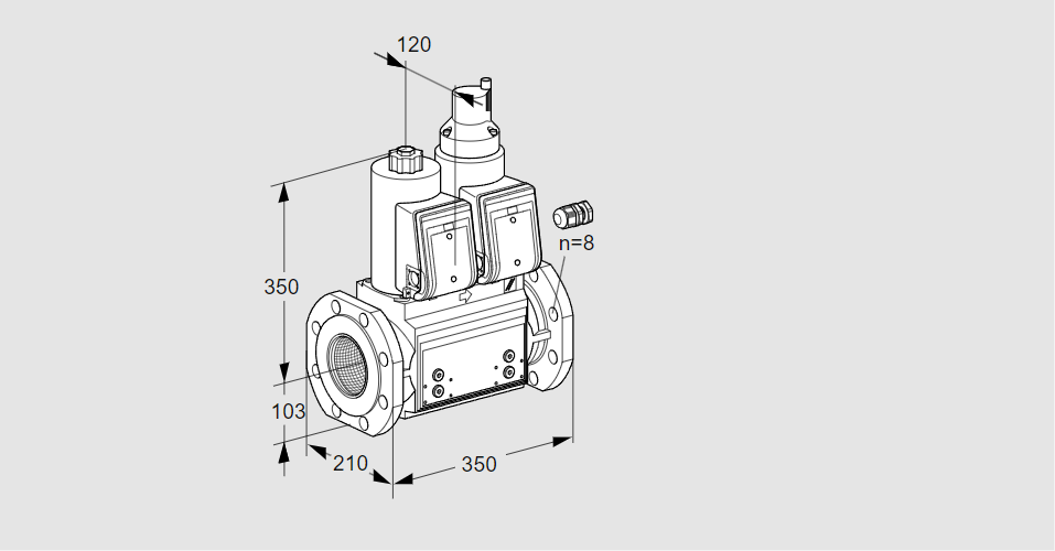 Клапан эл.магнитный сдвоенный VCS 8100F05NLKR3B/PPPP/PPPP