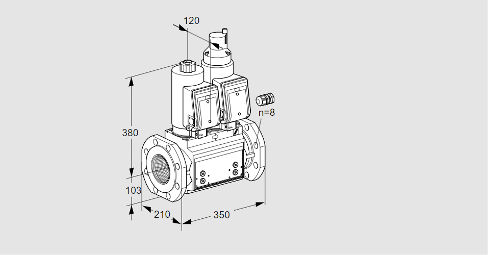 Клапан эл.магнитный сдвоенный VCS 8100F05NLKGR3B/PPPP/PPPP