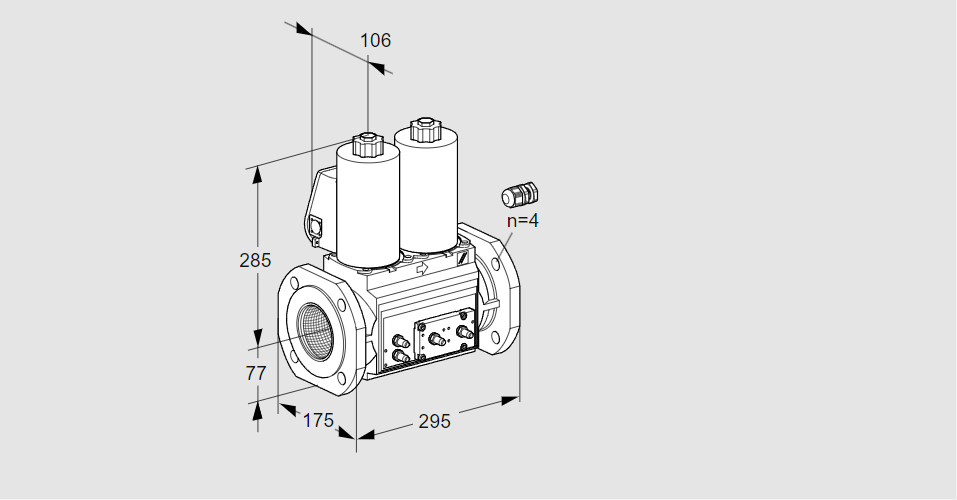 Клапан эл.магнитный сдвоенный VCS 665F05NNWL3E/MMMM/MMMM