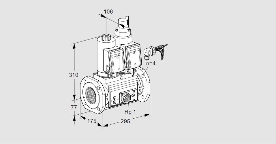 Клапан эл.магнитный сдвоенный VCS 665F05NLWSRE/PPEP/PPPP