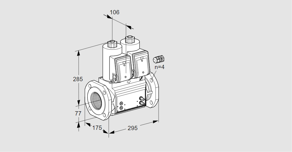 Клапан эл.магнитный сдвоенный VCS 665F05NNWR3B/PPMM/PPMM