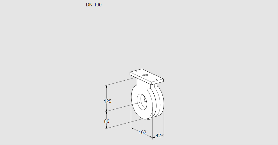 Заслонка дроссельная BVG 100W05
