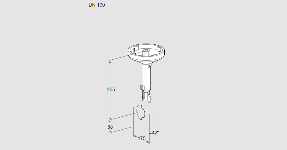 Заслонка дроссельная BVH 100Z01A