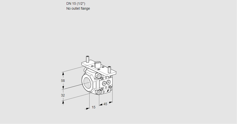 Линейный регулятор расхода газа VFC 115/-R05-15PPPP