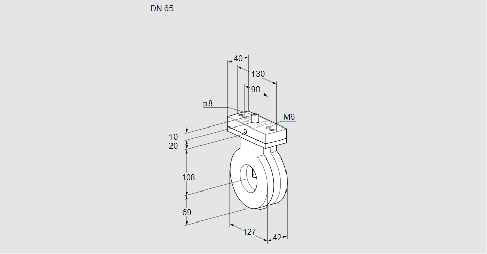 Заслонка дроссельная BVG 65Z05V