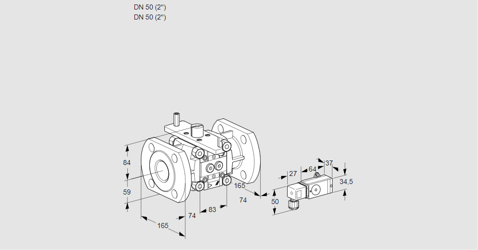 Линейный регулятор расхода газа VFC 350/50F05-251-ММ