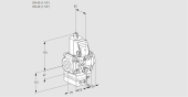 Регулятор соотношения газ/воздух 1:1  с эл.магнитным клапаном VAG 2T40N/40N05GAVQR/PP/PP купить в компании ГАЗПРИБОР